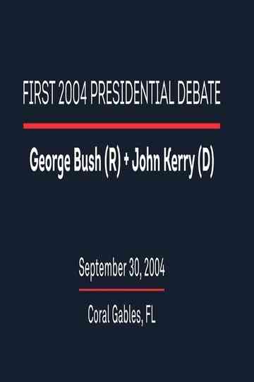 2004 First Presidential Debate Poster