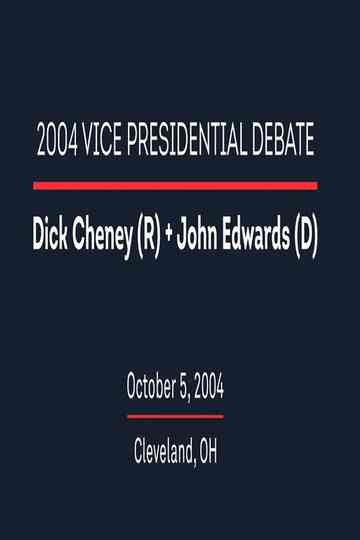 2004 Vice Presidential Debate Poster