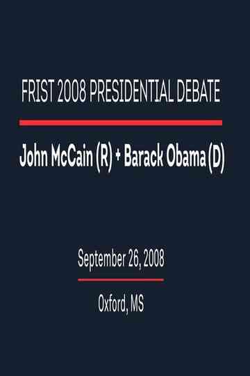 2008 First Presidential Debate Poster