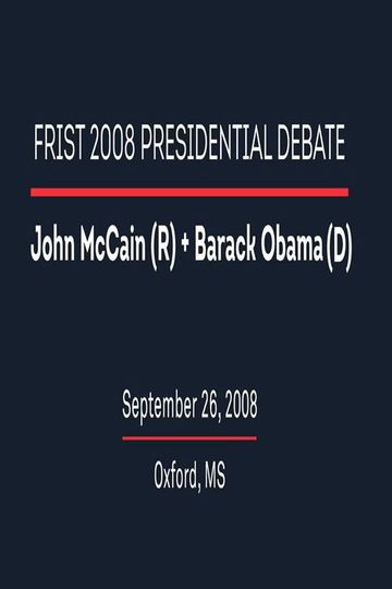2008 First Presidential Debate
