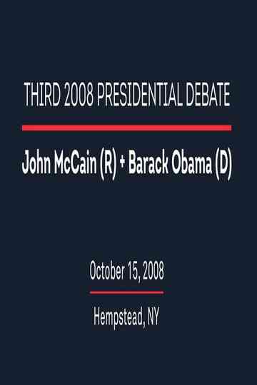 2008 Third Presidential Debate Poster