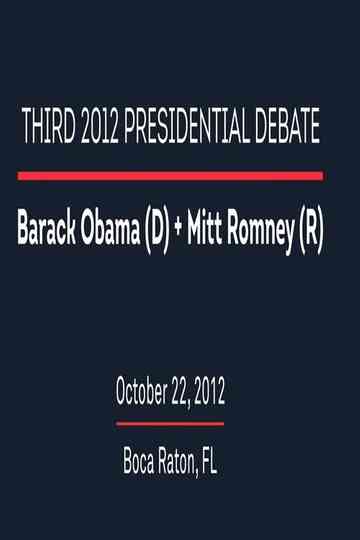 2012 Third Presidential Debate Poster
