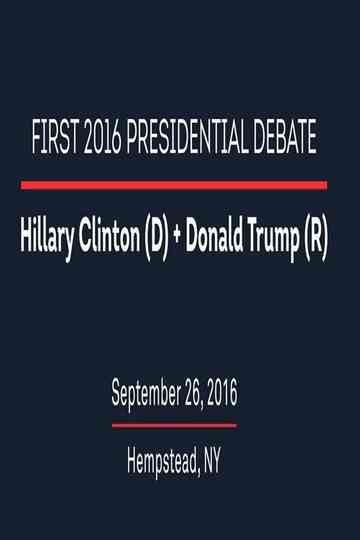 2016 First Presidential Debate Poster