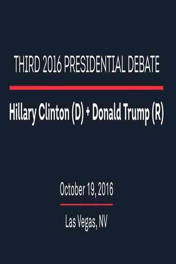 2016 Third Presidential Debate Poster