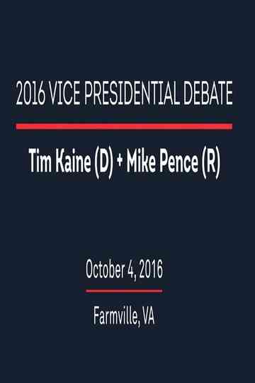 2016 Vice Presidential Debate Poster