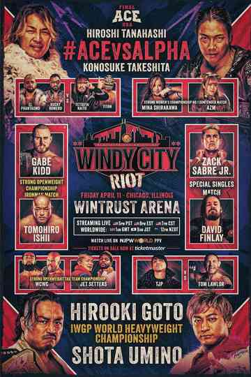 NJPW Windy City Riot Poster
