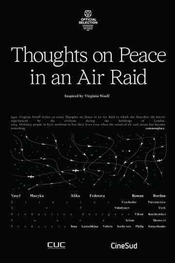 Thoughts on Peace in an Air Raid Poster