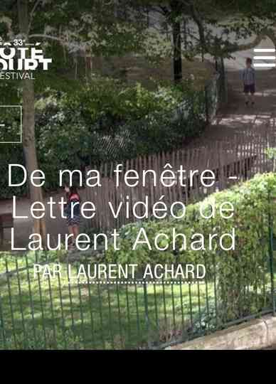 De ma fenêtre Poster