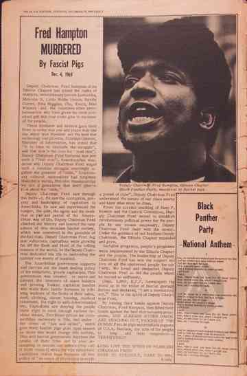 Death of a Black Panther: Fred Hampton Poster