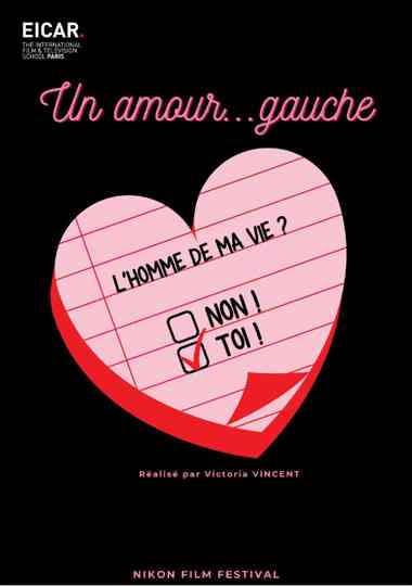Un amour gauche Poster