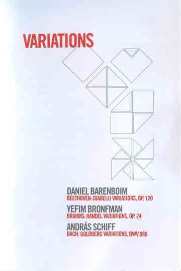 Variations - Daniel Barenboim/Yefim Bronfman/Andras Schiff Poster