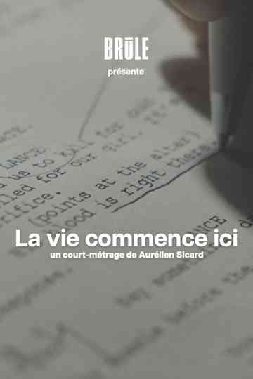 La vie commence ici Poster