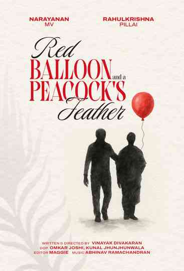 Red Balloon and a Peacock's Feather Poster