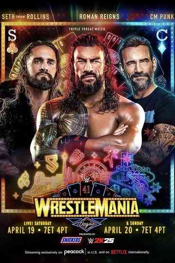 WWE WrestleMania 41: Saturday Poster