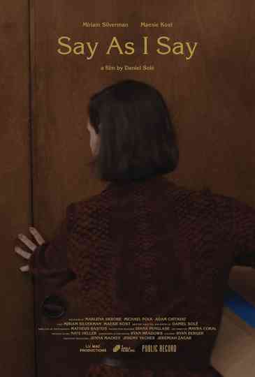 Say as I Say Poster