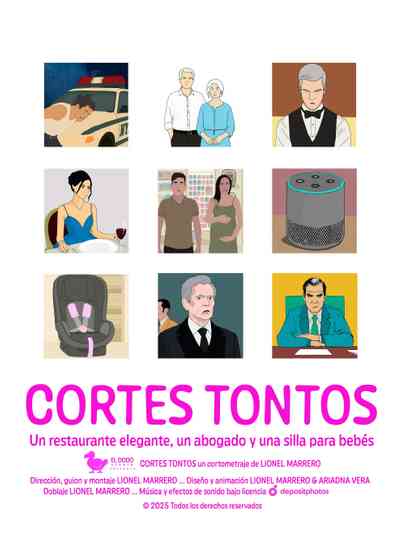Cortes tontos: un restaurante elegante, un abogado y una silla para bebés Poster