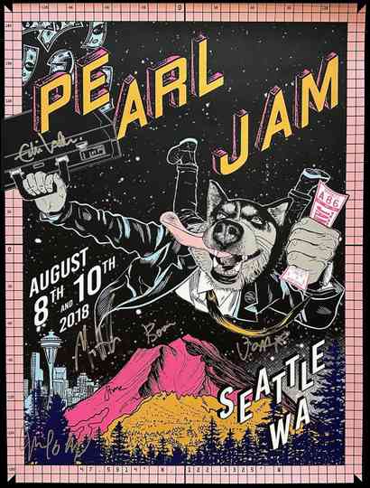 Pearl Jam Live from Safeco Field - Seattle 08.08.2018 Poster