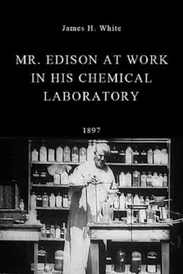 Mr Edison at Work in His Chemical Laboratory Poster