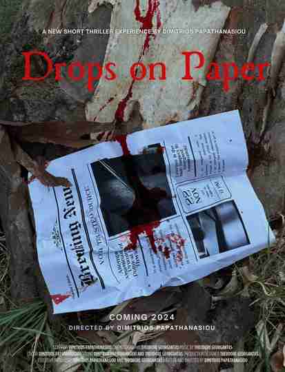 Drops on Paper Poster