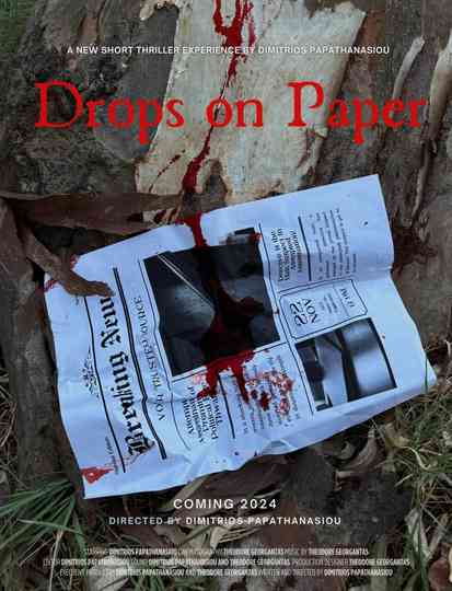 Drops on Paper Poster