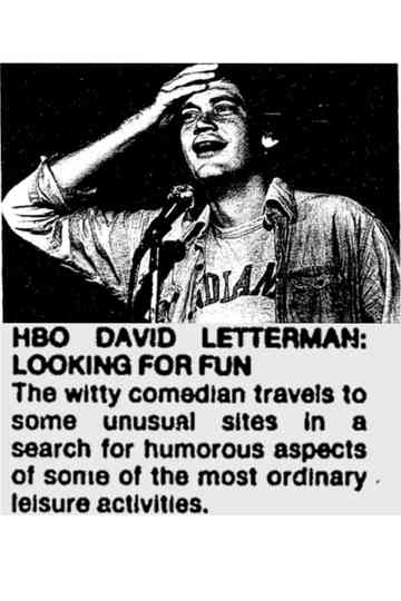 David Letterman: Looking For Fun Poster