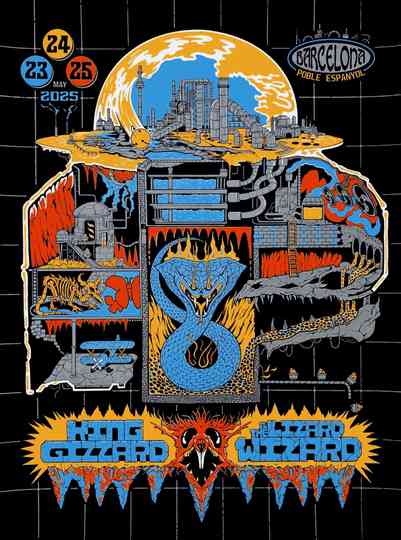 King Gizzard & The Lizard Wizard - Live in Barcelona '25 (Night 2) Poster
