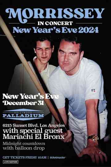 Morrissey - Live at The Hollywood Palladium NYE 2024 Poster