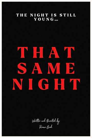 That Same Night Poster