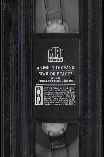 A Line In The Sand War Or Peace With Peter Jennings Poster