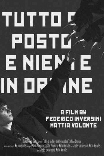 Tutto a posto e niente in ordine Poster
