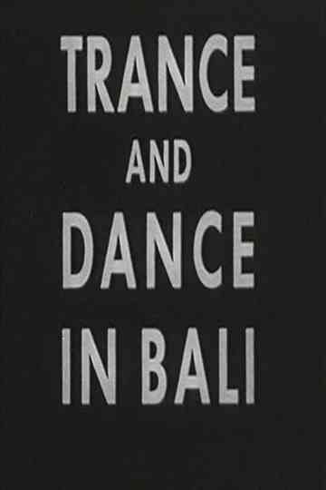 Trance and Dance in Bali Poster