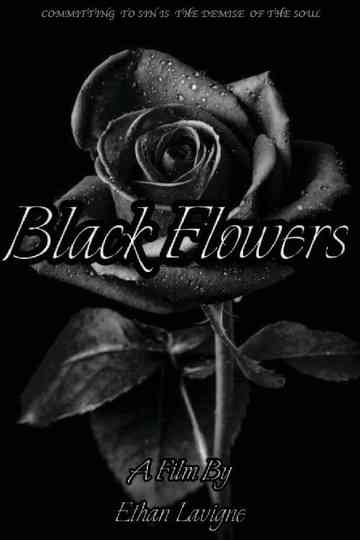 Black Flowers Poster