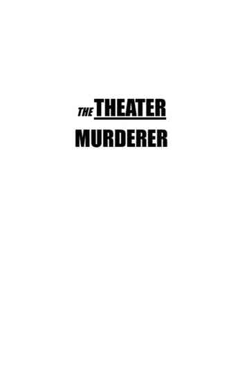 The Theater Murderer Poster