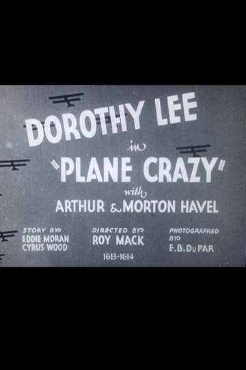 Plane Crazy Poster