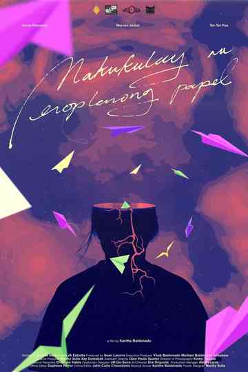 Makukulay na Eroplanong Papel Poster