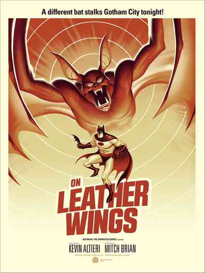 On Leather Wings Poster