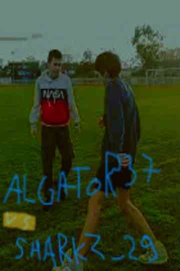 Le Combat De Lutte De Algator Et Sharkz Poster