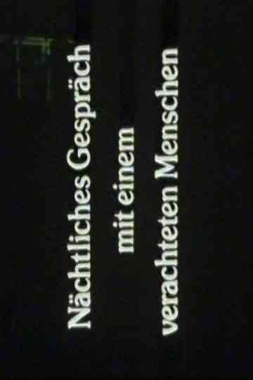 Night Conversation With a Despised Person Poster