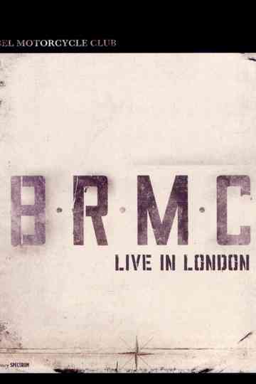 Black Rebel Motorcycle Club Live in London Poster