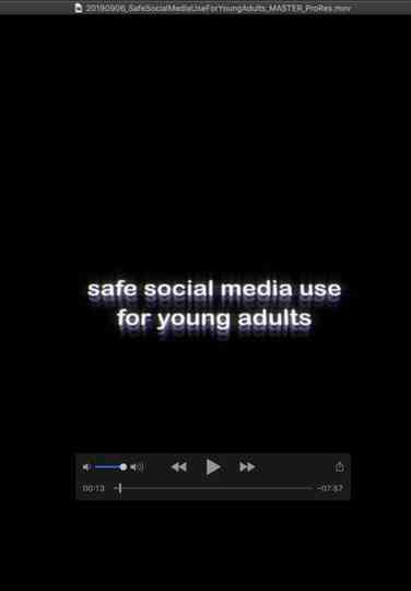 Safe Social Media Use for Young Adults Poster