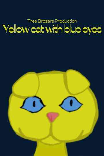 Yellow cat with blue eyes Poster