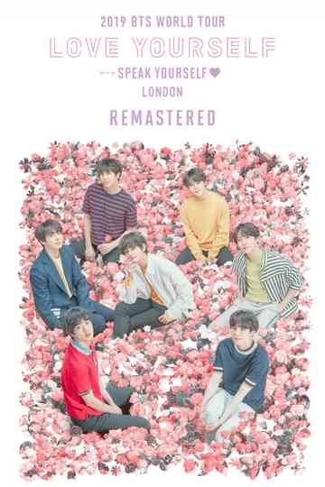 BTS 2019 WORLD TOUR 'LOVE YOURSELF: SPEAK YOURSELF' LONDON Remastered Poster