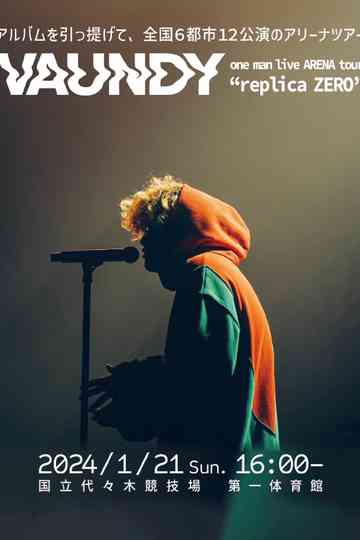 Vaundy one man live ARENA tour "replica ZERO" Poster