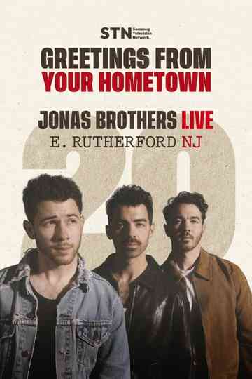 JONAS20 Greetings from Your Hometown - East Rutherford, NJ Poster