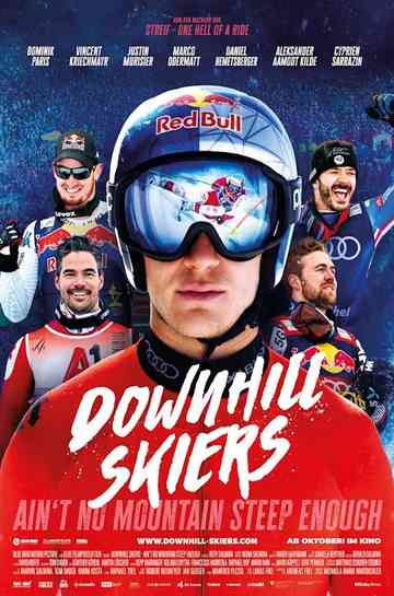 Downhill Skiers Poster