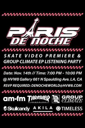 Paris De Noche Poster