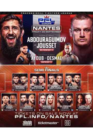 PFL Europe 3: Nantes 2025 Poster