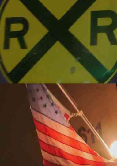 A Walk From My Home to the End of the Railroad Tracks Poster