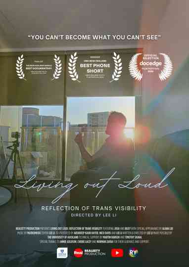 Living Out Loud: Reflection of Trans Visibility Poster