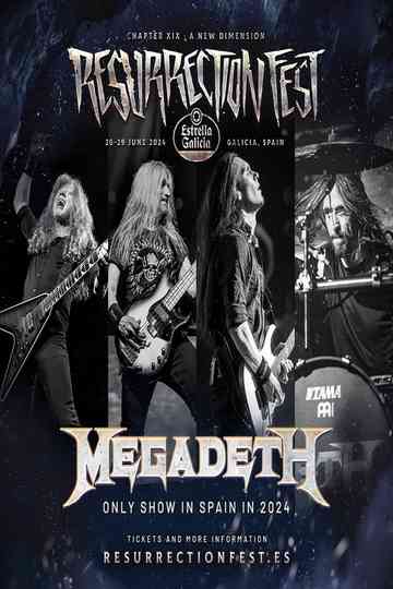 MEGADETH - Live at Resurrection Fest EG 2024 Poster